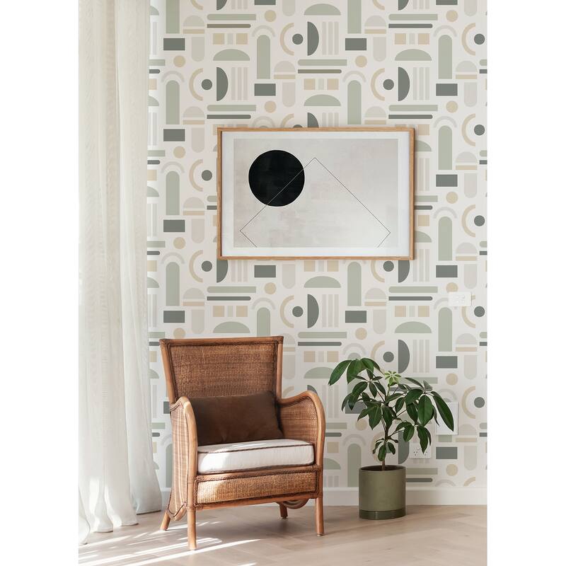 NuWallpaper Sage Wiles Peel & Stick Wallpaper - 216in x 20.5in x 0.025in