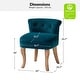 preview thumbnail 34 of 51, Xacobo Modern Velvet Tufted Vanity Stool with Wood Base by HULALA HOME
