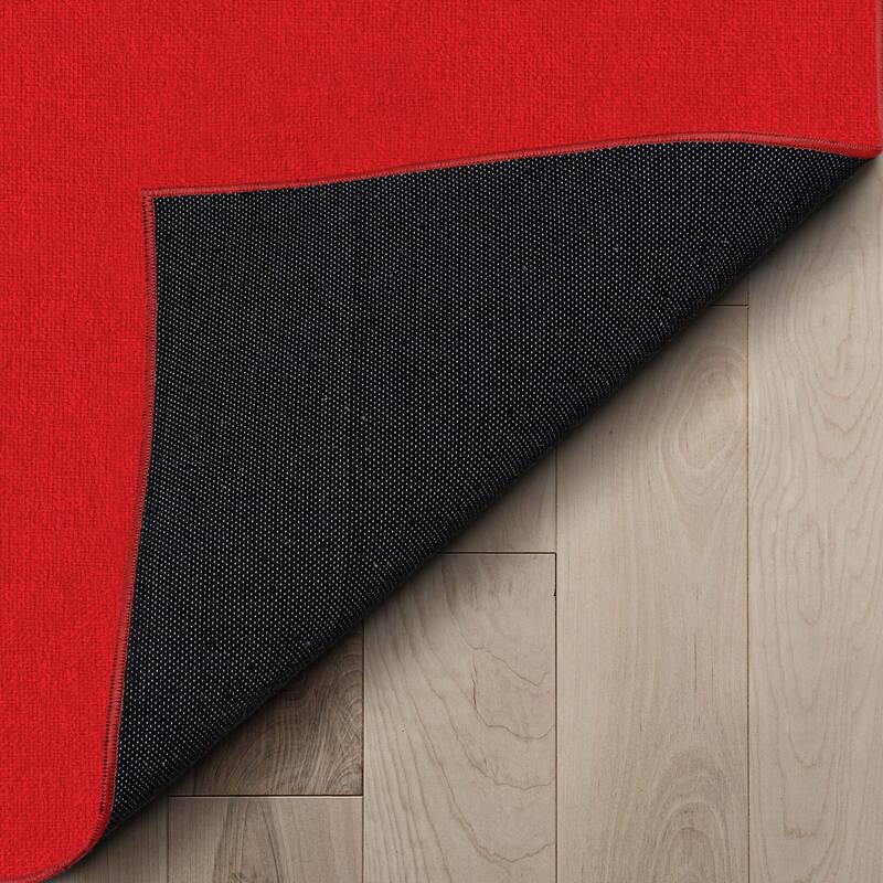 Well Woven Plain Solid Modern Flat-Weave Area Rug