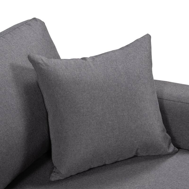 Modern Upholstery Sleeper Sectional Sofa with Storage Space
