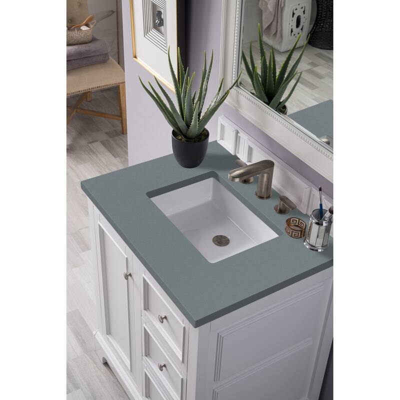 James Martin Vanities De Soto 30" Single Vanity, Bright White