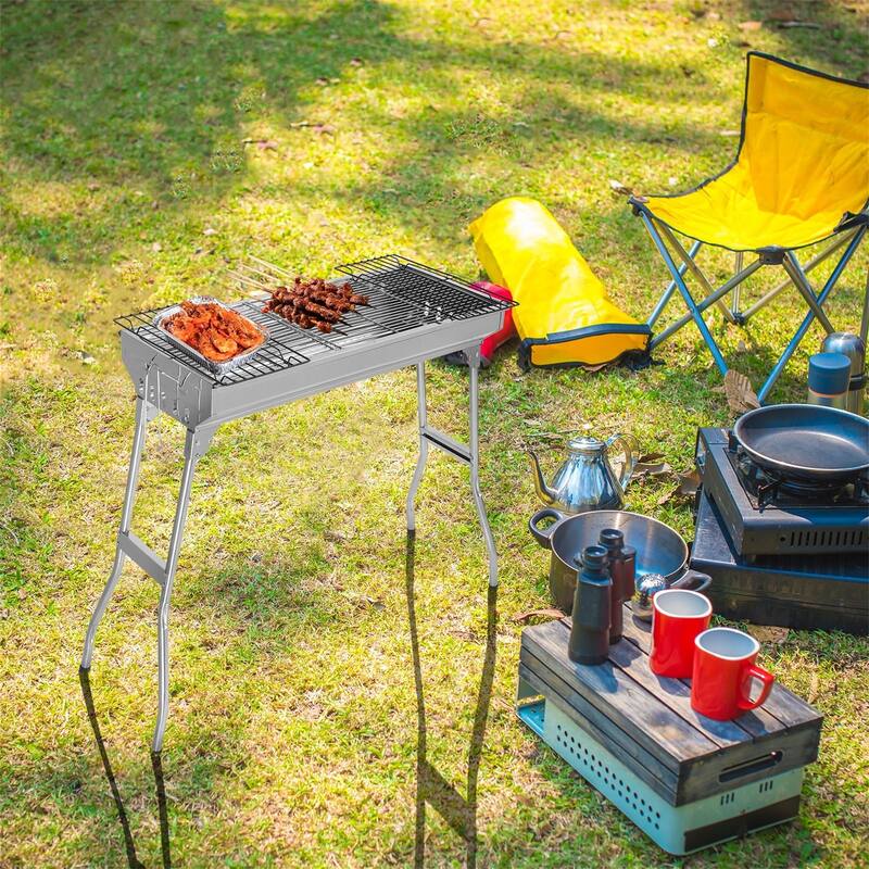 Portable Stainless Steel Folding Charcoal Grill
