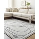 preview thumbnail 1 of 5, Rosalie Morrocan Abstract Area Rug Charcoal/Gray - 2' x 3'