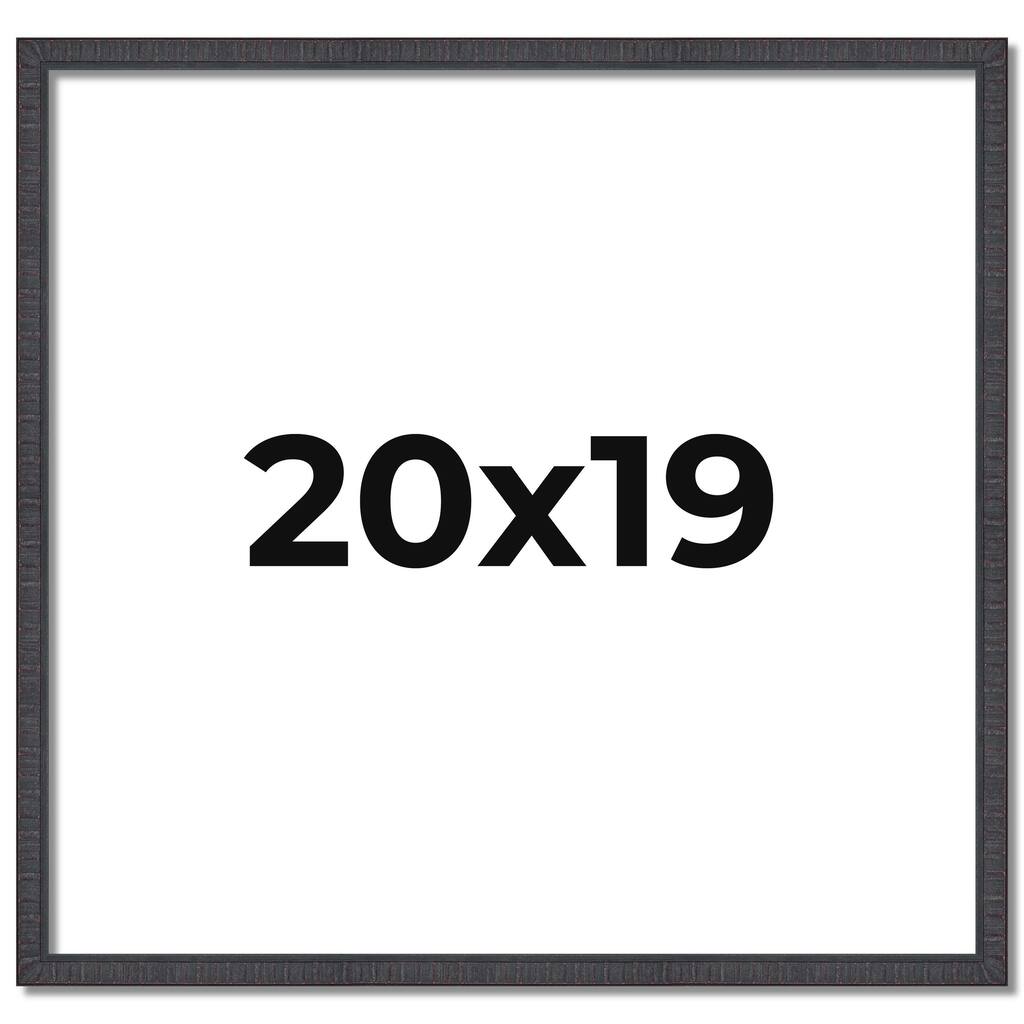 20x19 Frame Brown Solid Wood Picture Frame - Complete Modern Photo
