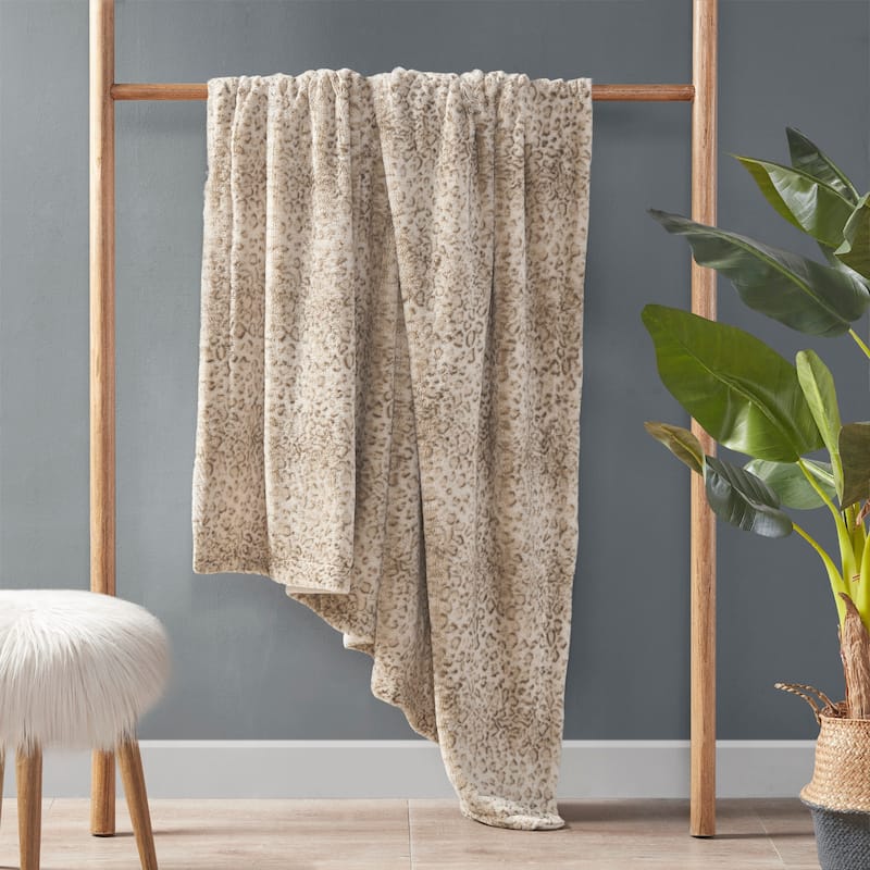 Madison Park Zuri Faux Fur Throw