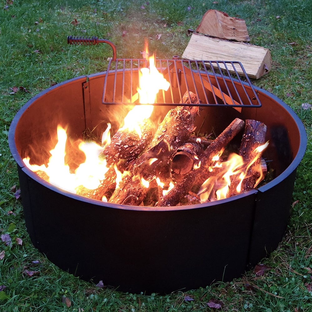 Shop Sunnydaze Heavy Duty 34 Inch Steel Campfire Ring With