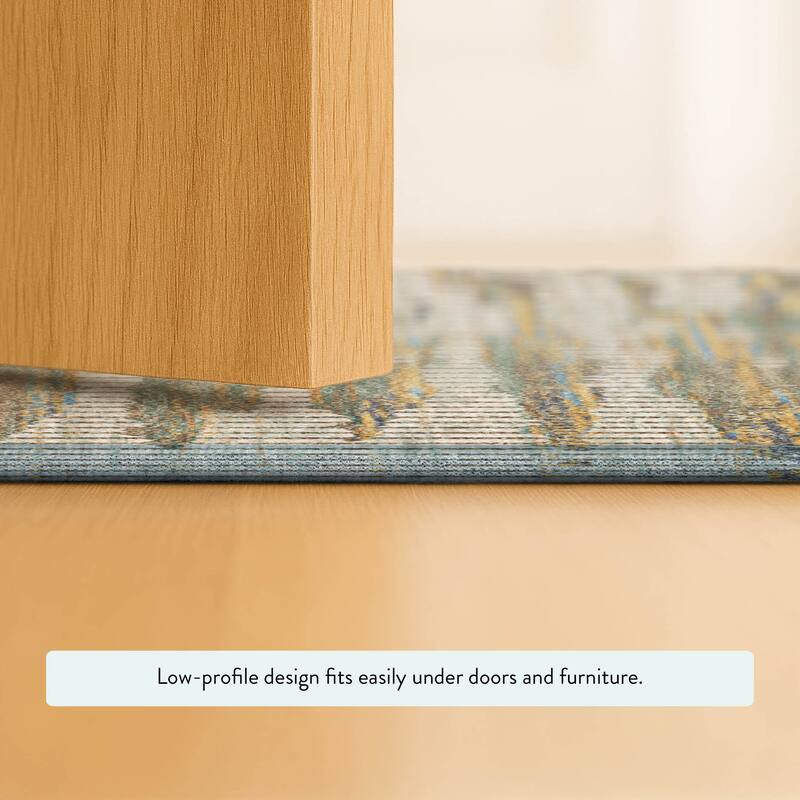 Machine Washable Indoor/ Outdoor Casual Keystone Chantille Rug