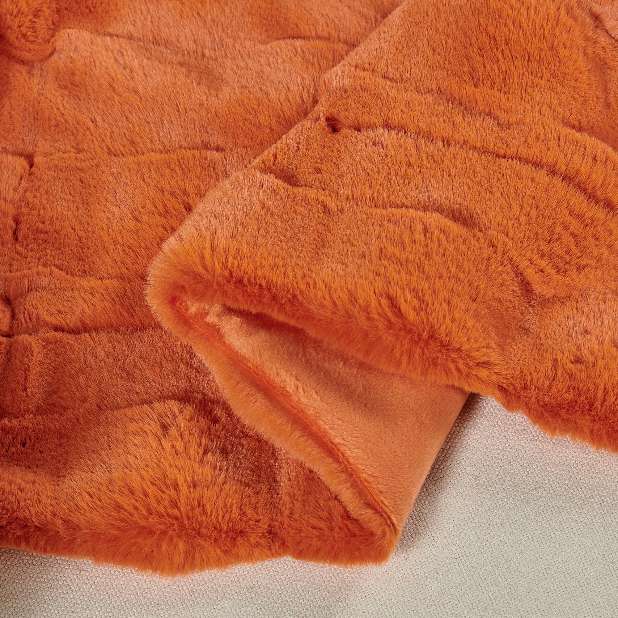 Brick colored throw blanket 2025