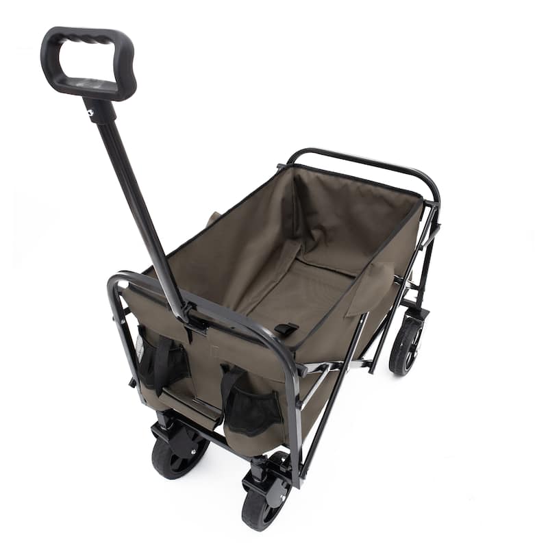 All-Terrain Collapsible Utility Wagon - 225lb Capacity with Heavy-Duty Wheels, Green