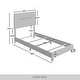 preview thumbnail 13 of 31, CraftPorch 4-pieces Contemporary Grey Bed with Dark Grey Furniture Bedroom Set