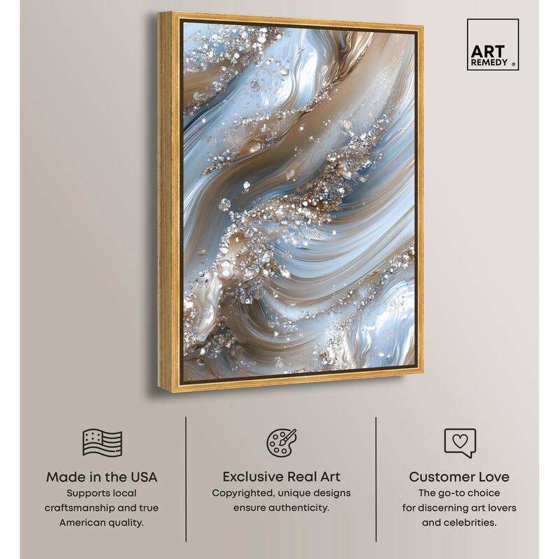 Crystal Ice Storm Canvas by Art Remedy