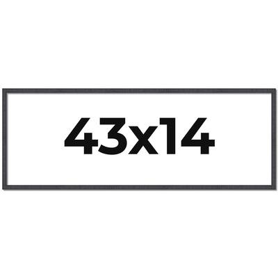 43x14 Frame Brown Picture Frame - Complete Modern Photo Frame Includes