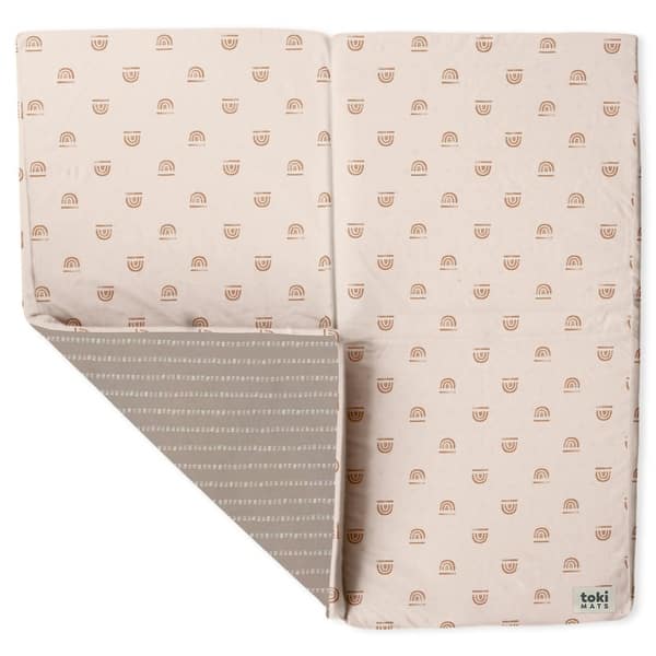 slide 2 of 3, Toki Kids, Rainbow Peach Padded Play Mat, Standard Size Standard