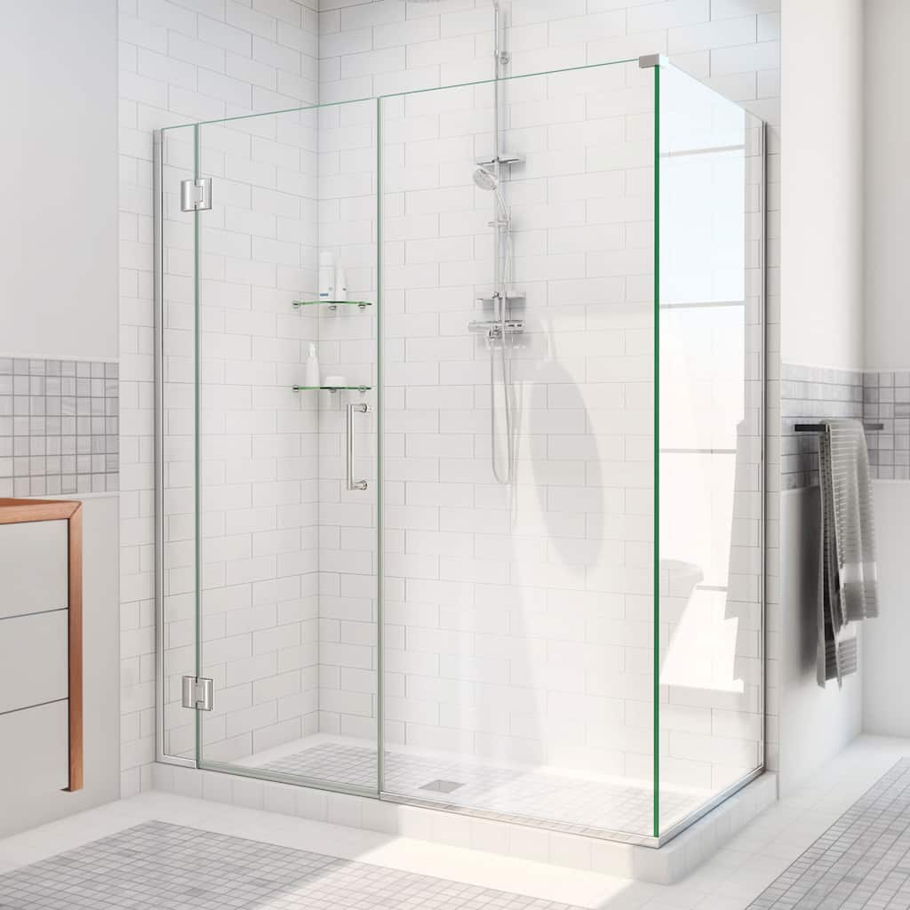 DreamLine Unidoor-X 60 in. W x 34 3/8 in. D x 72 in. H Frameless Hinged Shower Enclosure - 34.38" x 60"