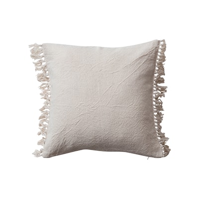 Soft Cotton Pillow with Fringe