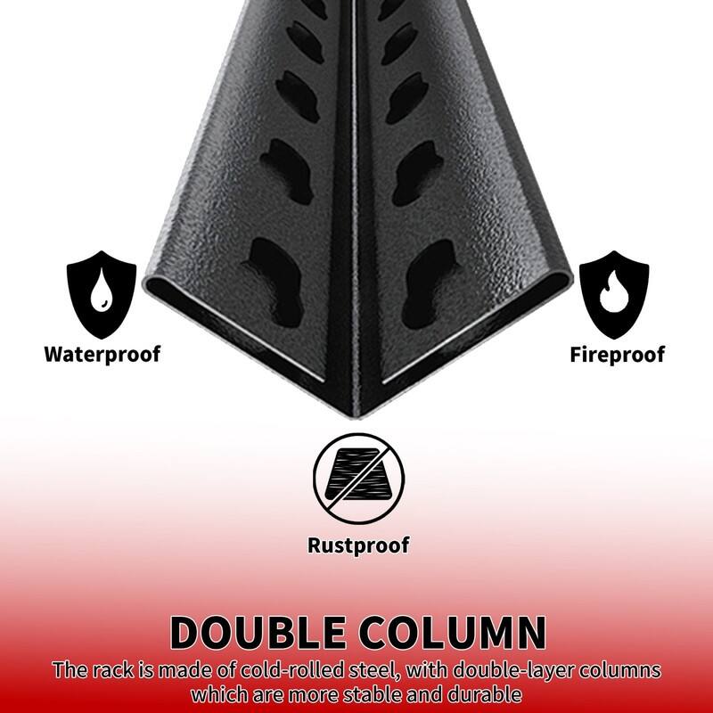 5-Tier Adjustable Heavy Duty Metal Storage Shelves, Black, 72/78"H