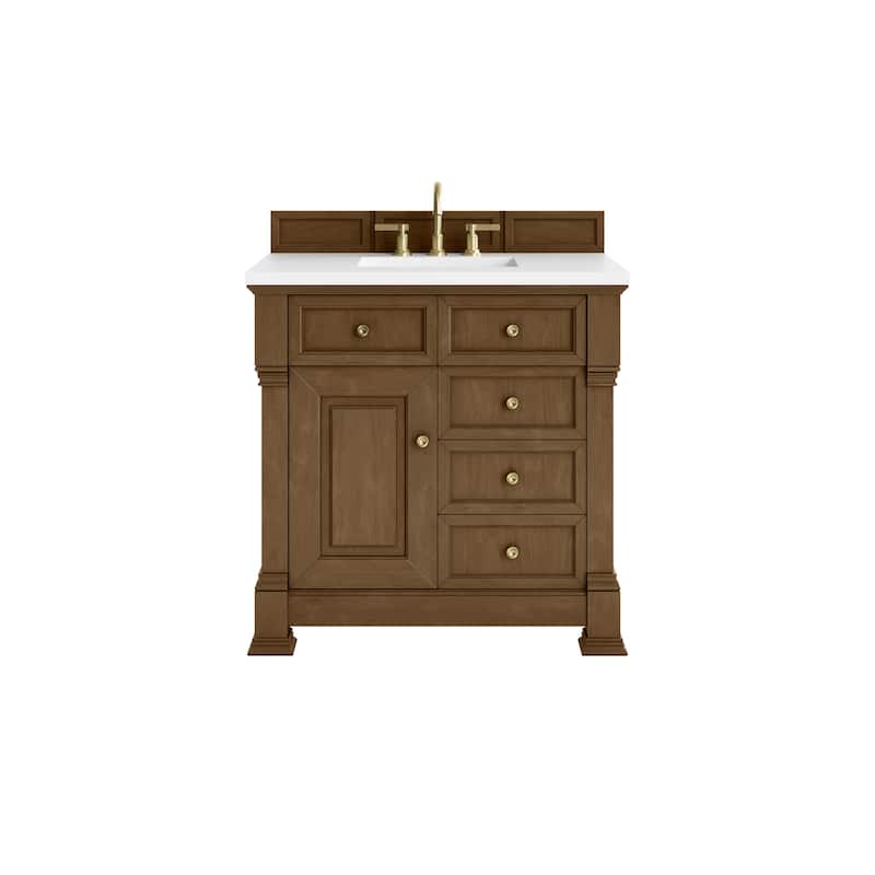Brookfield 36" Single Vanity, Honey Oak