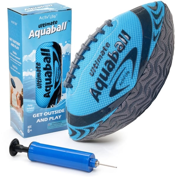 slide 2 of 6, Activ Life Water Football for Pool, Beach, Lake, Waterproof Pool Toys for Kids - Blue
