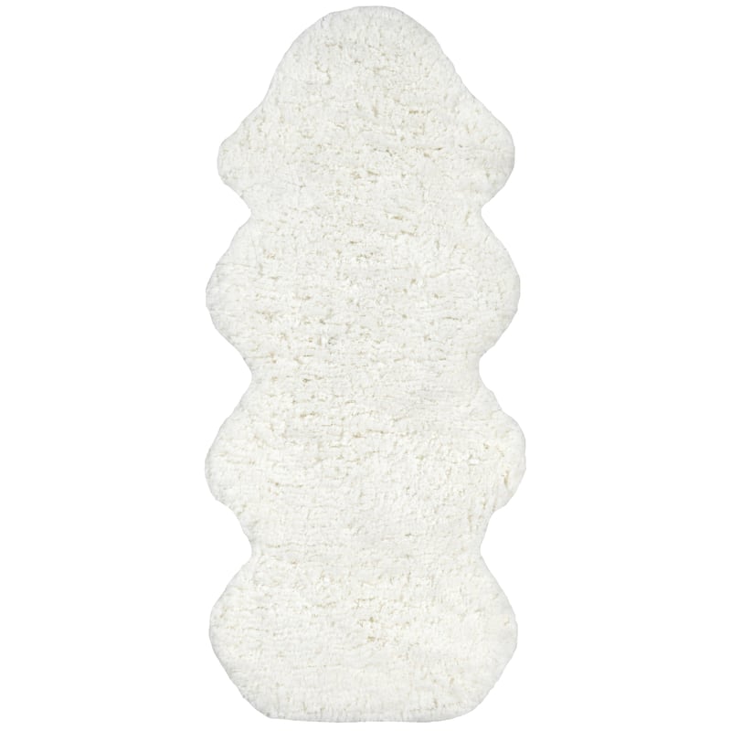 Nuloom Handmade Faux Sheepskin Shag Rug - 2' x 4'5"