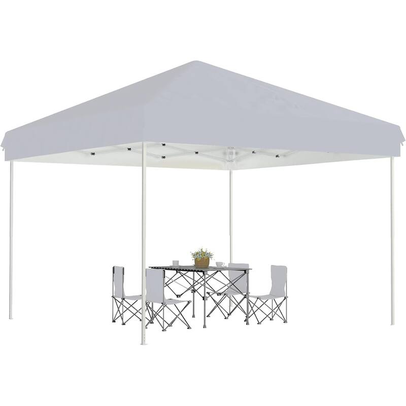 Pop Up Canopy Tent 10x10ft Instant Portable Shelter Gazebo Party Tent - Grey