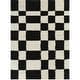 preview thumbnail 12 of 13, Leslie Checkered Shag Area Rug
