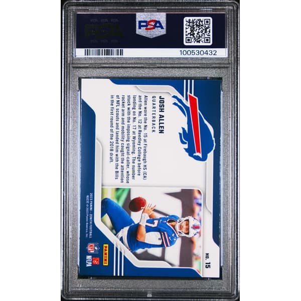 Josh Allen 2023 Zenith Behind The Numbers Blue Football Card #15 Graded PSA 10 - 8' x 11' - Bed Bath & Beyond - 42628118 Josh Allen 2023 Zenith Behind The Numbers Blue Football Card #15 Graded PSA 10 - 8' x 11' - Bed Bath & Beyond - 42628118