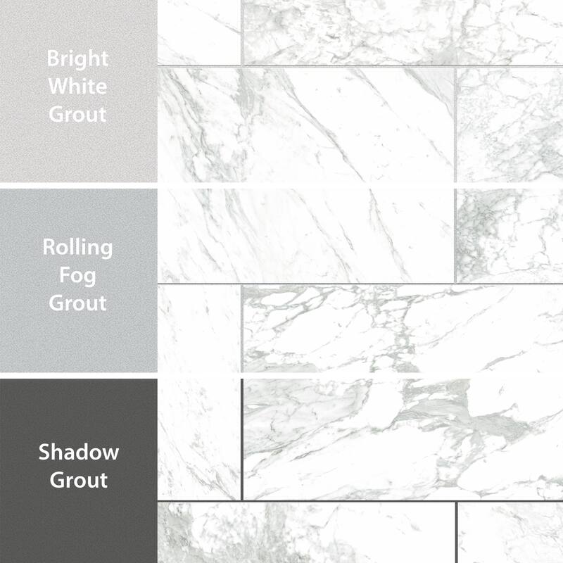 Merola Tile Reve Blanc 23-1/2" x 47-1/8" Porcelain Floor and Wall Tile