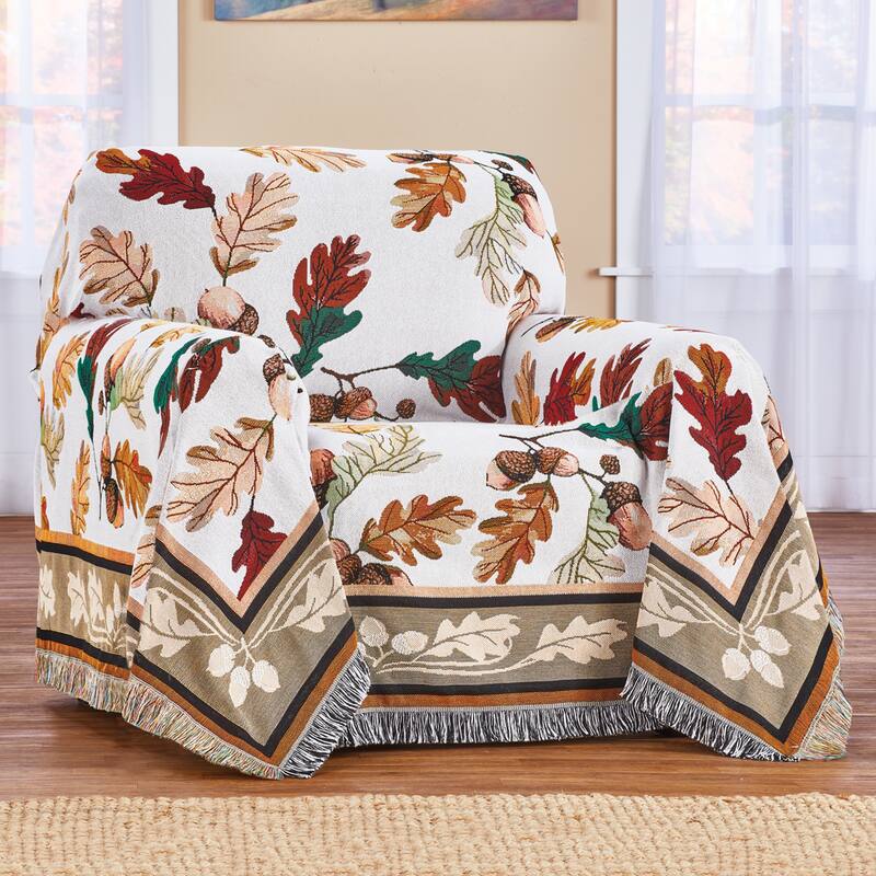 Autumn Leaf Tapestry Protective Furniture Cover - Chair - Multi