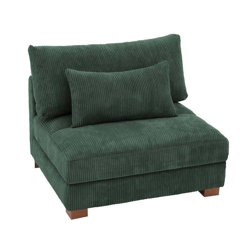 Modern Upholstered Armless Chair Accent Chair
