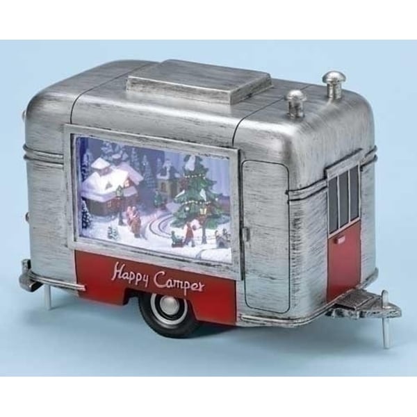 Set Of 2 Amusements Musical Led Lighted Animated Christmas Happy Camper Decoration 9 Overstock 16613793