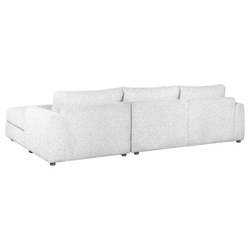 Reid 123 in. Left or Right Arm Facing Rectangular Sectional Sofa with Round Arms