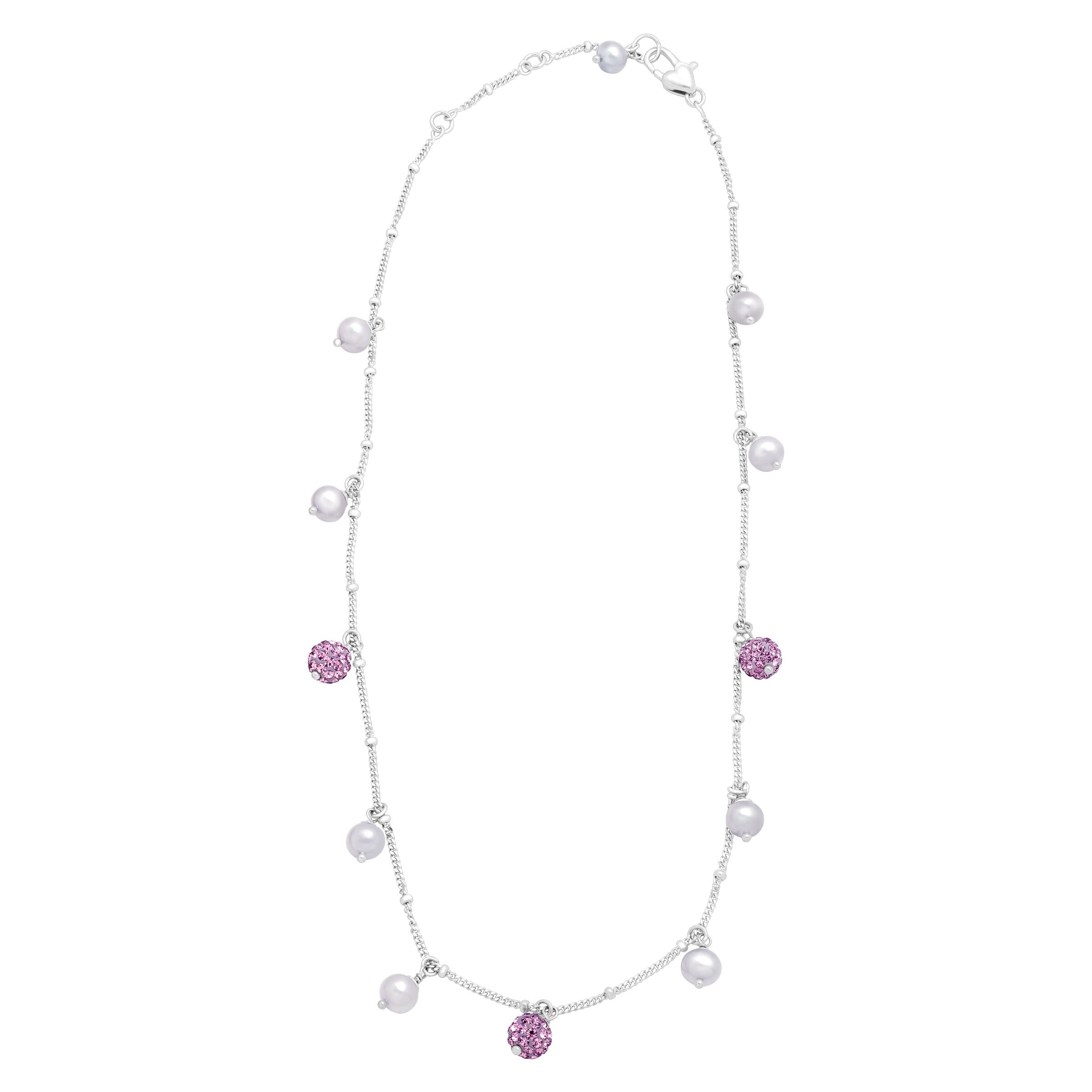 925Sterling Silver Jewelry Cute Fat Pearl Pendant Woman Neckace 18inch NW523