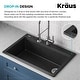 preview thumbnail 134 of 146, KRAUS Bellucci Workstation Topmount Drop-in Granite Kitchen Sink