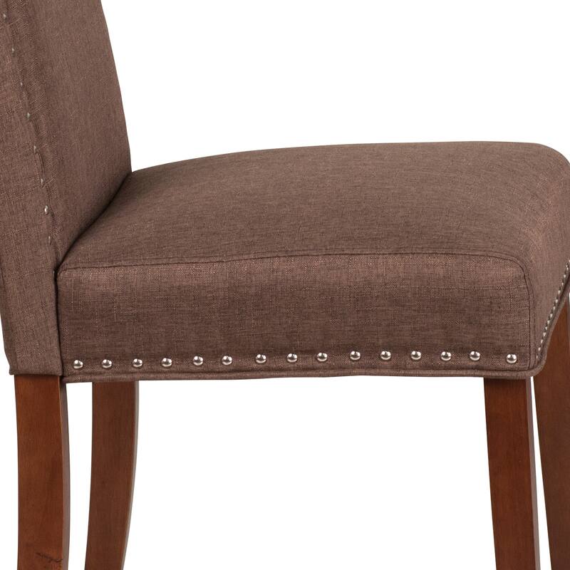 Parsons Chair with Silver Nailhead Trim (Set of 2)
