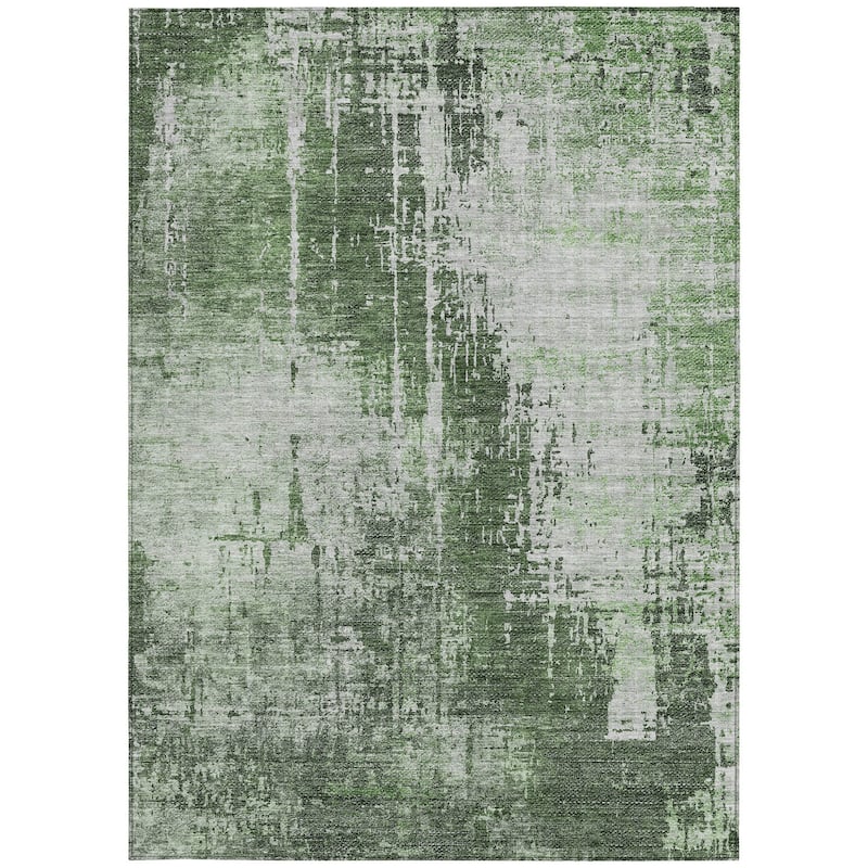 HomeRoots Abstract Transitional Rectangle Outdoor Rug