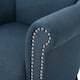 Brice Contemporary Scroll Arm Club Chair with Nailhead Trim by Christopher Knight Home