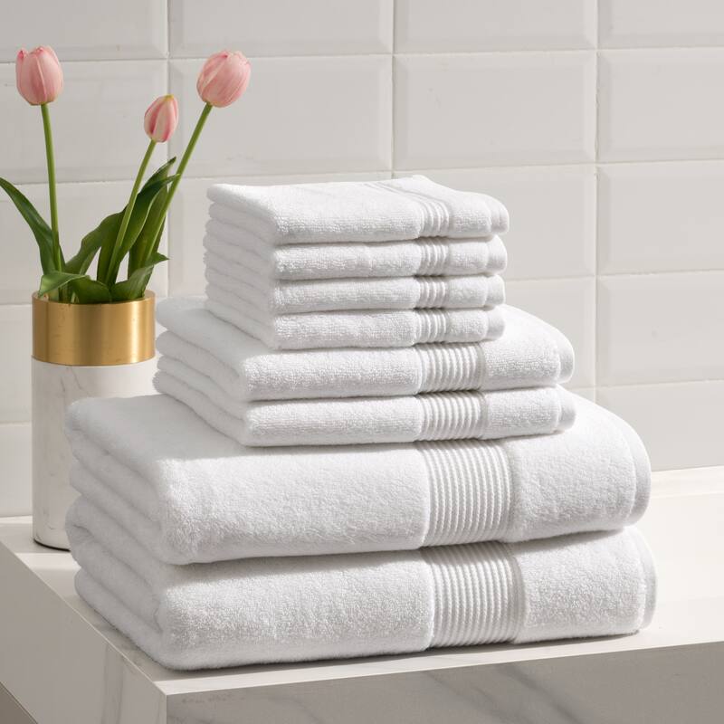 Ted Baker Solid 8-piece Towel Set - White