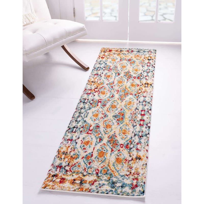 Transitional Traka Collection Area Rug - 2'x6' - Multi