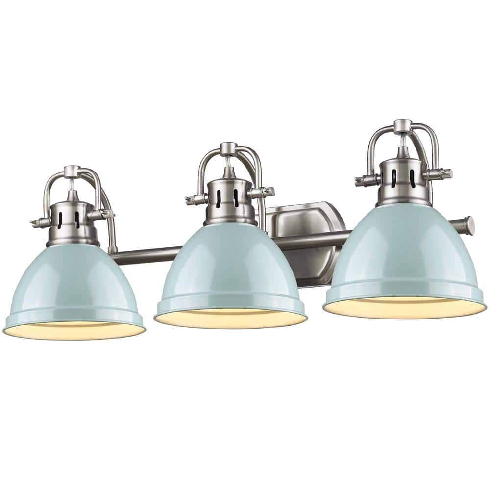 Golden Lighting Pewter Seafoam Duncan Bath Vanity Light