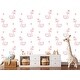 preview thumbnail 1 of 1, Pink Swans Nursery Wallpaper Peel and Stick