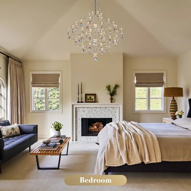 KAYLA Modern Crystal Chandelier - Luxury LED Pendant Ceiling Light