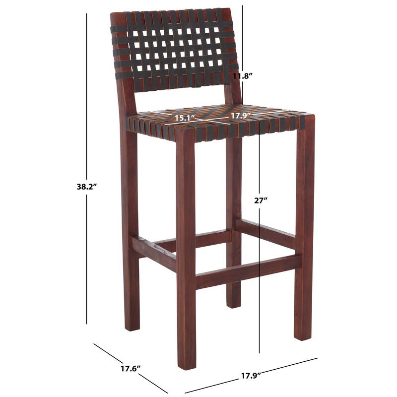 SAFAVIEH Home Sorrento 27-inch Counter Stool - 18"Wx18"Dx38"H
