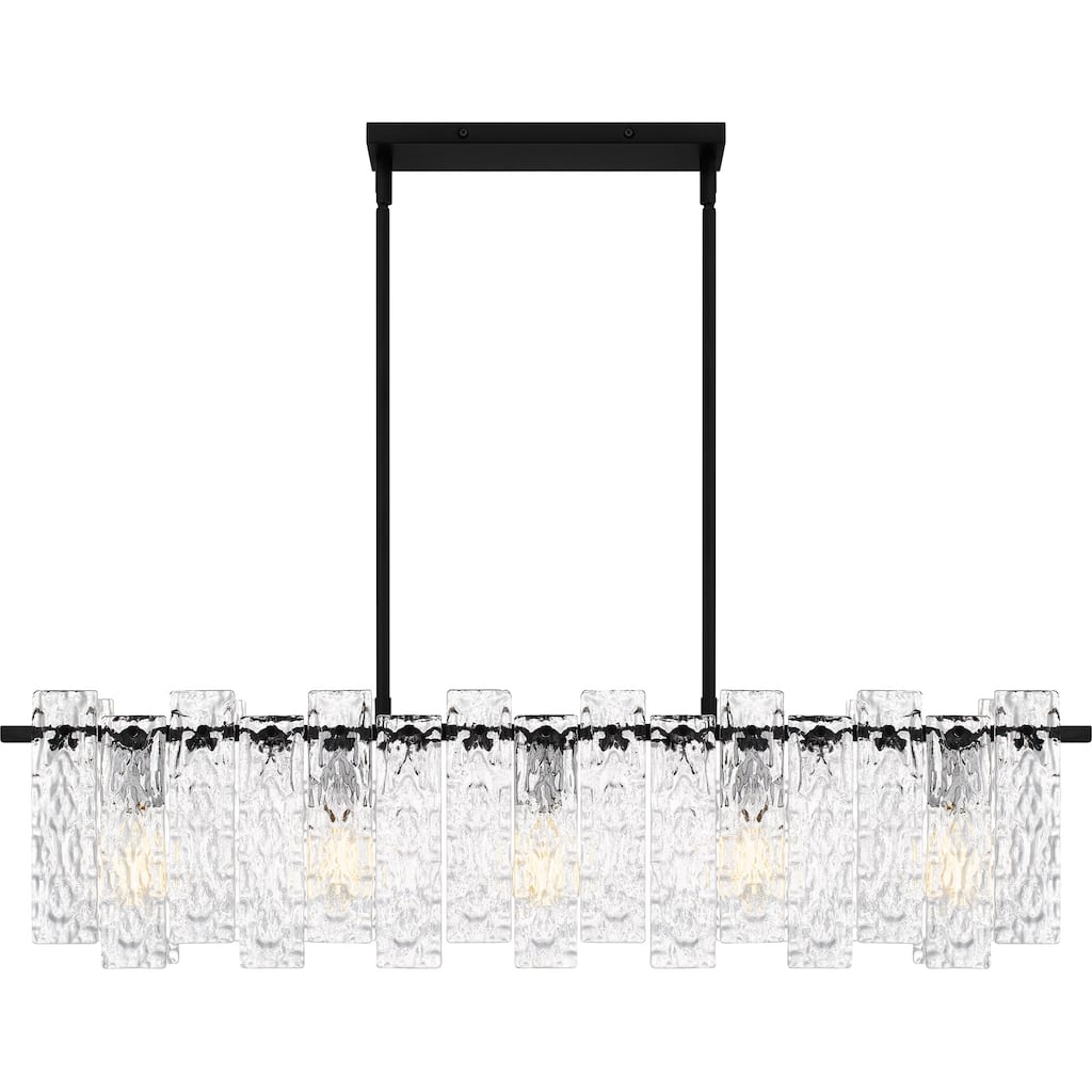 Caspian 5-Light Matte Black Island Light