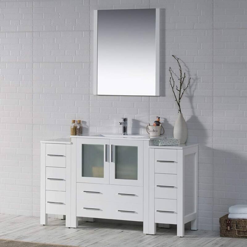 Blossom Sydney 54 inch Solid Wood Bathroom Vanity with Sink & Cabinets