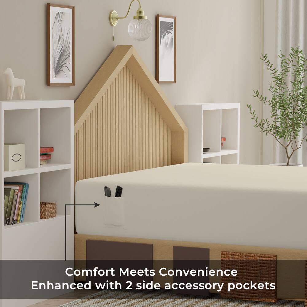 Color Sense 100% Cotton Percale Cool & Crisp 2-Piece Fitted Sheet Set