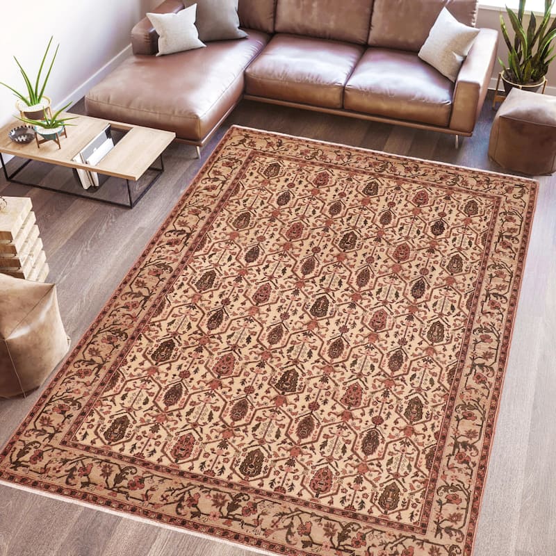 Vintage Herati Bidjar Hand Knotted Wool Rug