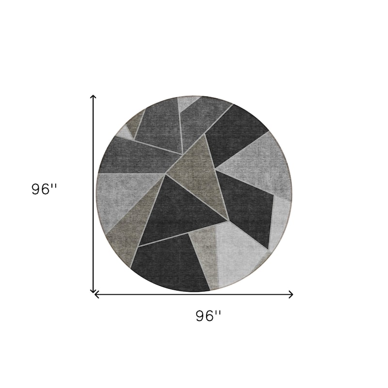 HomeRoots Geometric Transitional Rectangle Outdoor Rug