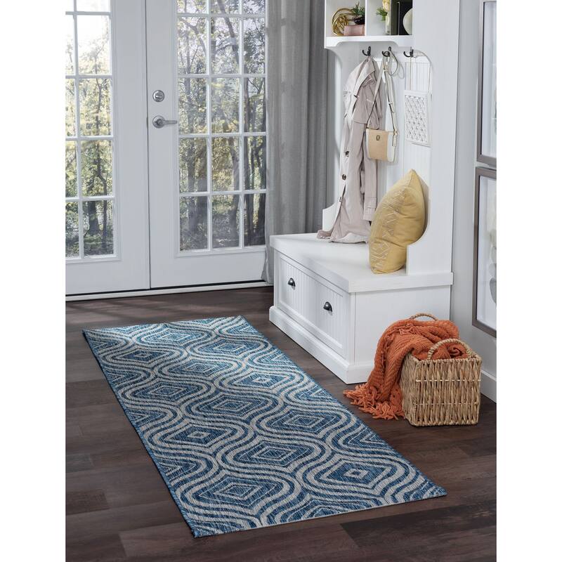 Colonnade Modern & Contemporary Abstract Indoor/Outdoor Area Rug