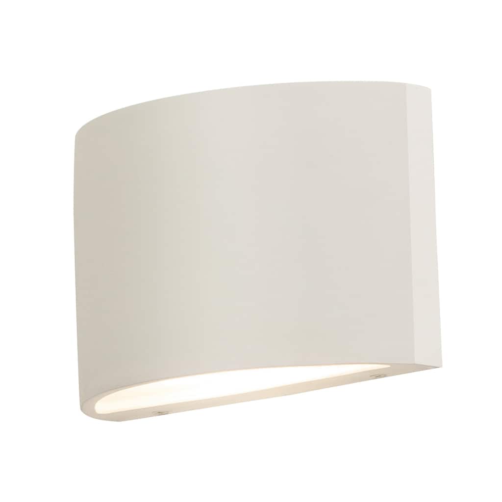 Colton 1-light ADA White LED Outdoor Sconce, Frosted White Glass Shade
