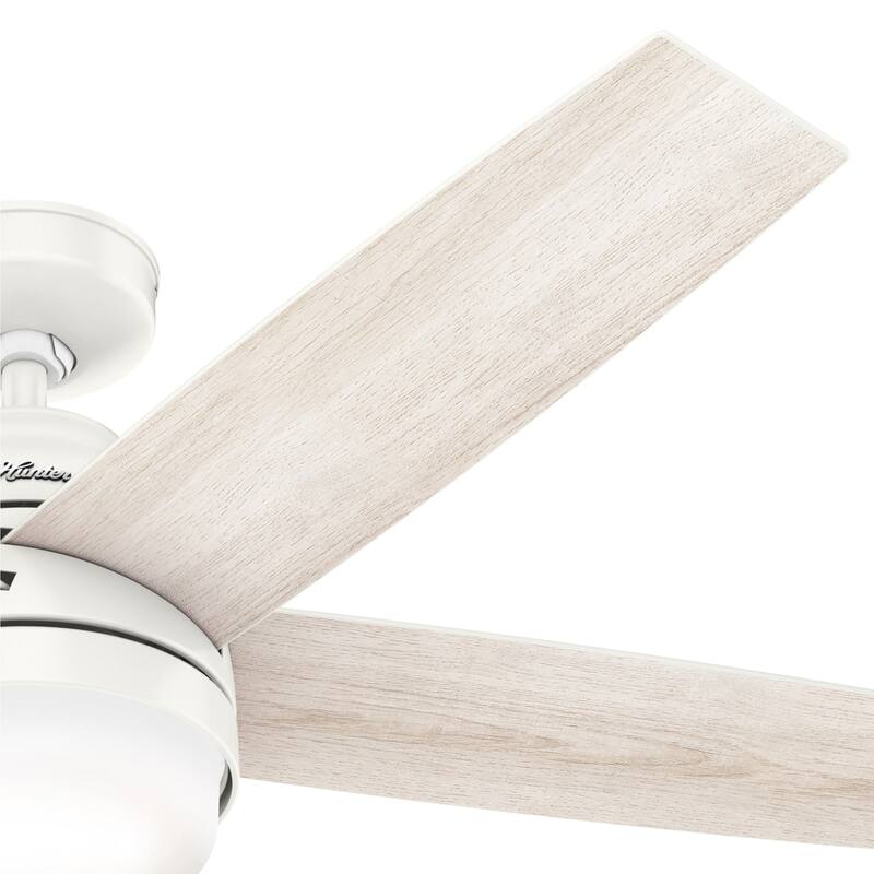 Hunter 52" WiFi Exton Smart Ceiling Fan with LED Light, Handheld Remote - Contemporary, Transitional